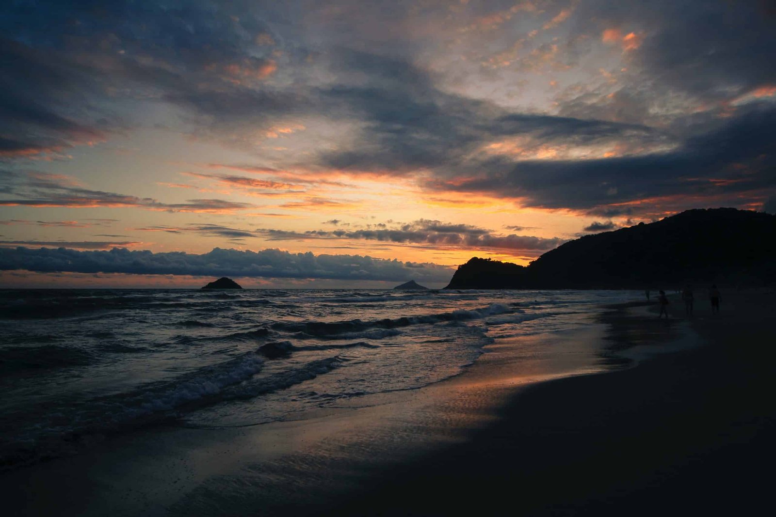 Vista do mar de Camburi, São Sebastião, Brasil