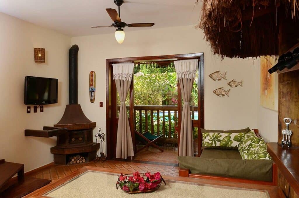 quarto da Pousada Bico Verde em Juquehy