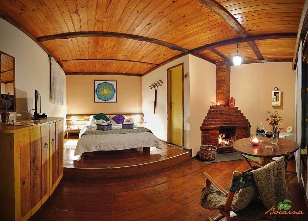 quarto da Pousada Bocaina em São Pedro da Serra