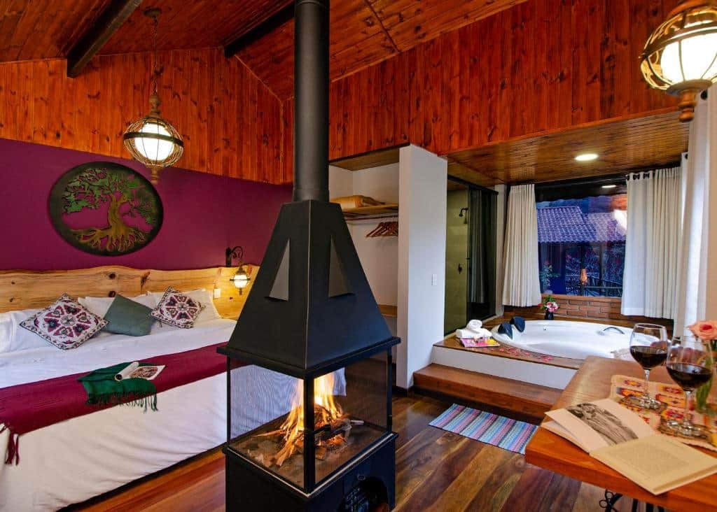 quarto da Pousada da Gruta em Visconde de Mauá