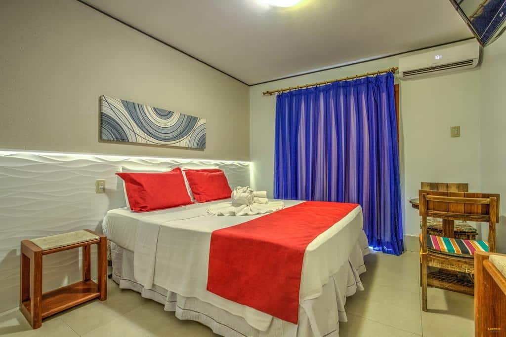 quarto da Pousada Praia Bela